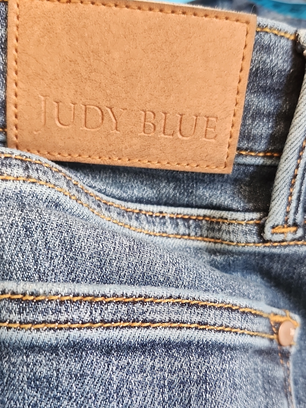 Judy Blue JB82662DK Mid Rise Boyfriend Fit Cropped Dark Blue Wash Jeans, 11/30 - Picture 9 of 9